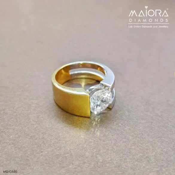 3 Carat Solitaire Modern Men's Ring