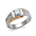 1 Carat Round Crest Gent's Ring