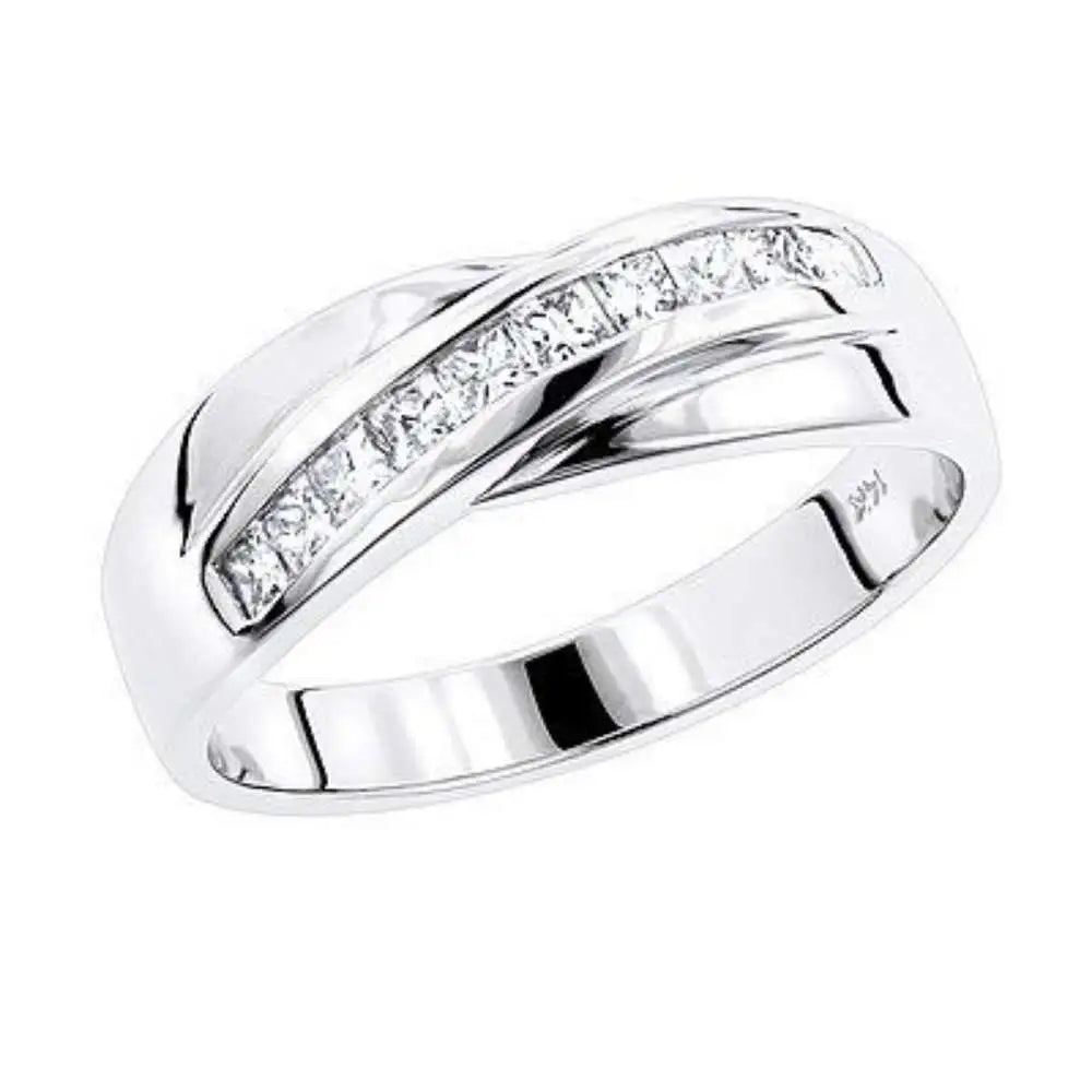 The Gleaming Orb Men's Diamond Band