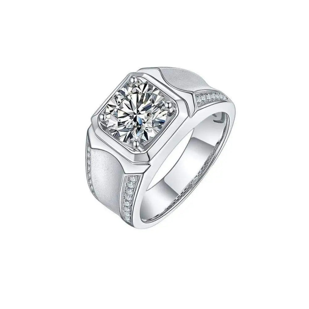 2 Carat Solitaire Classic Men's Ring