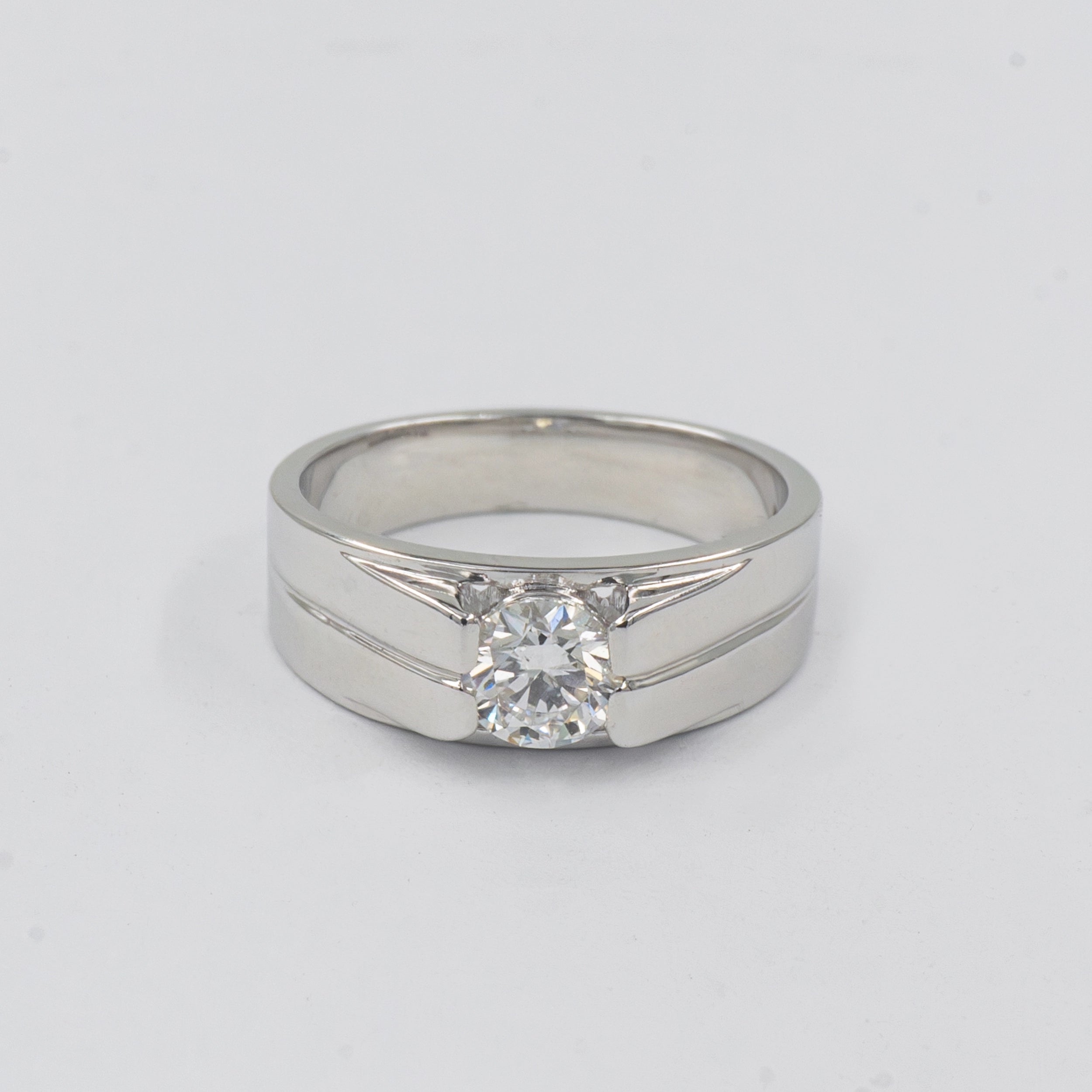 0.50 Carat Solitaire Evergreen Gent's Ring