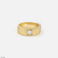 Crowned Frame Mens Diamond Ring