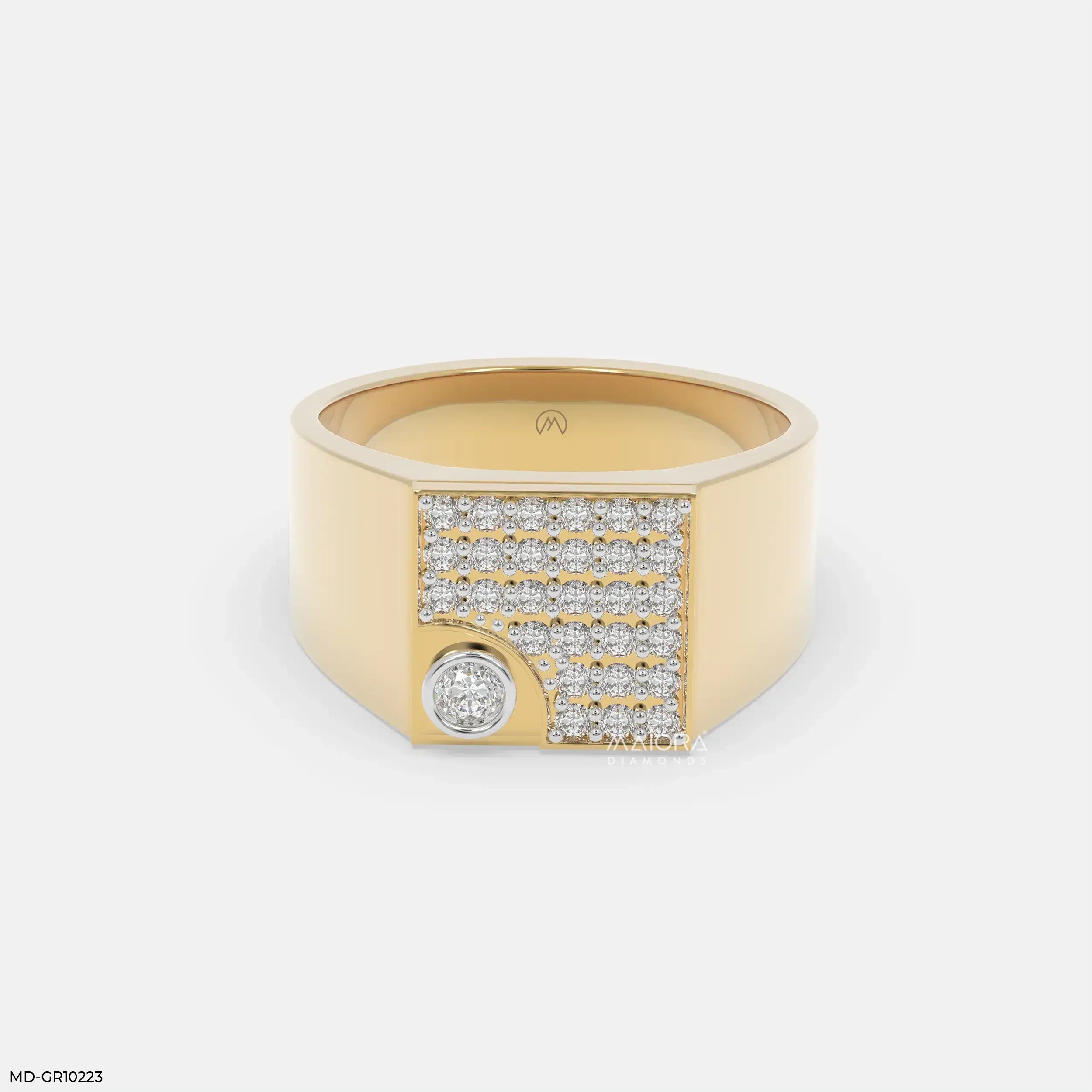Sovereign Crest Mens Diamond Ring