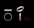 Chevron Mosaic Mens Diamond Ring