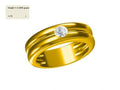 Forge Axis Diamond Mens Gold Ring