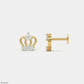 Princess Diamond Crown Kids Earrings