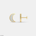 Mini Moon Kids Diamond Earrings