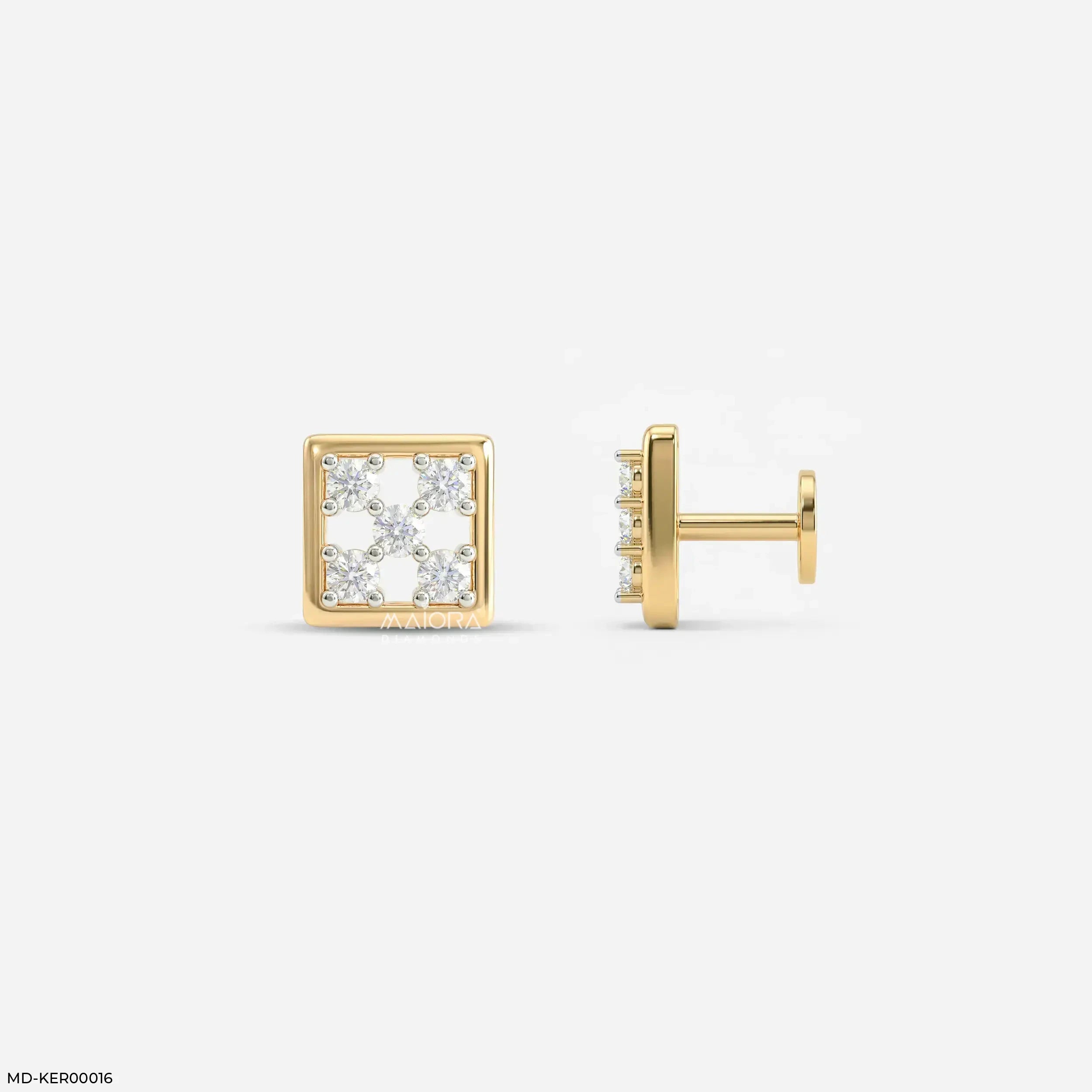 Glittery Box Kids Diamond Earrings