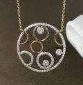 Circle Within Diamond Necklace