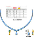 Gracefall Solitaire Diamond Tennis Necklace