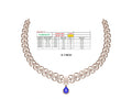Royal Emerald Crescent Diamond Necklace