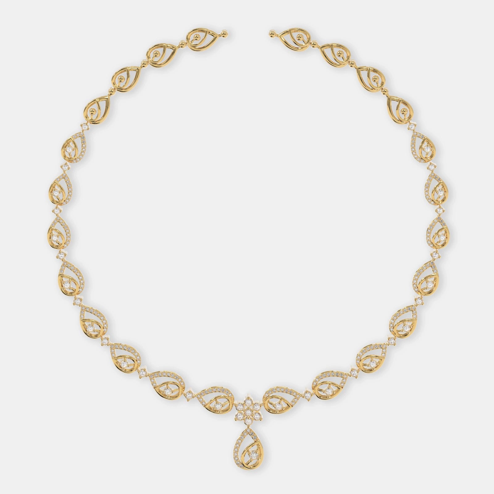 Nexus Pear Diamond Necklace