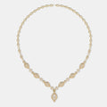 Petal Glam Cluster Diamond Necklace