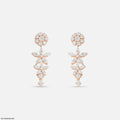 Marquise Petal Bunch Diamond Earrings