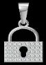 Lock Diamond Pendant