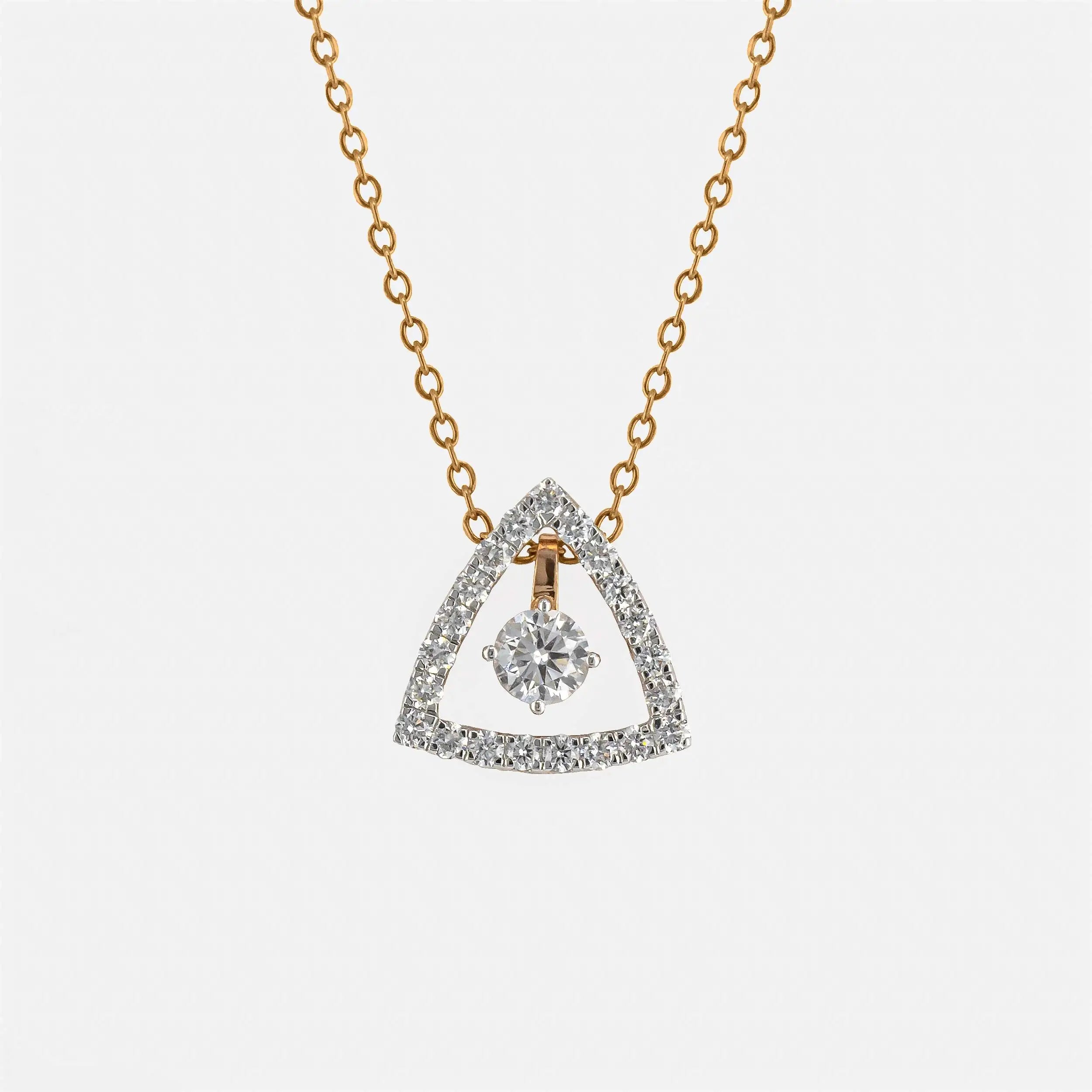 0.50 Carat Round Solitaire 3 In 1 Detachable Pendant