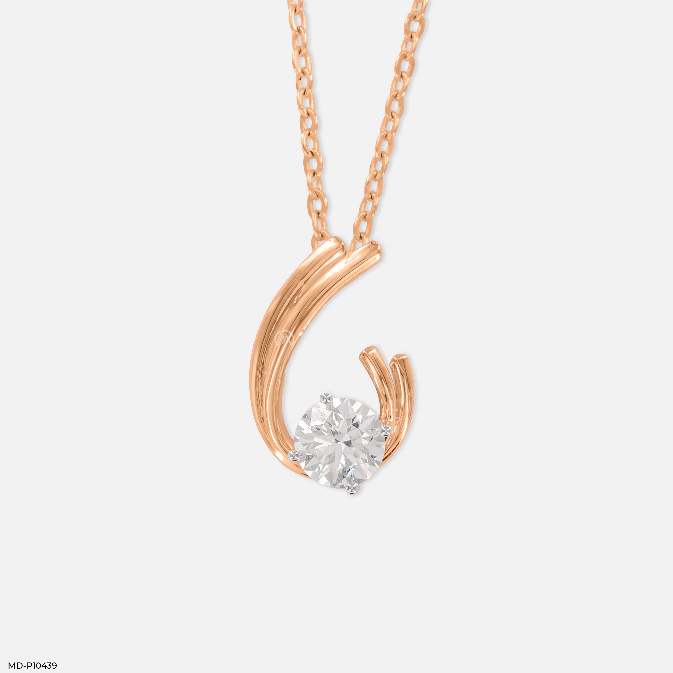 0.75 Carat Round Solitaire Elara Pendant