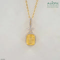 Golden Radiance Diamond Pendant