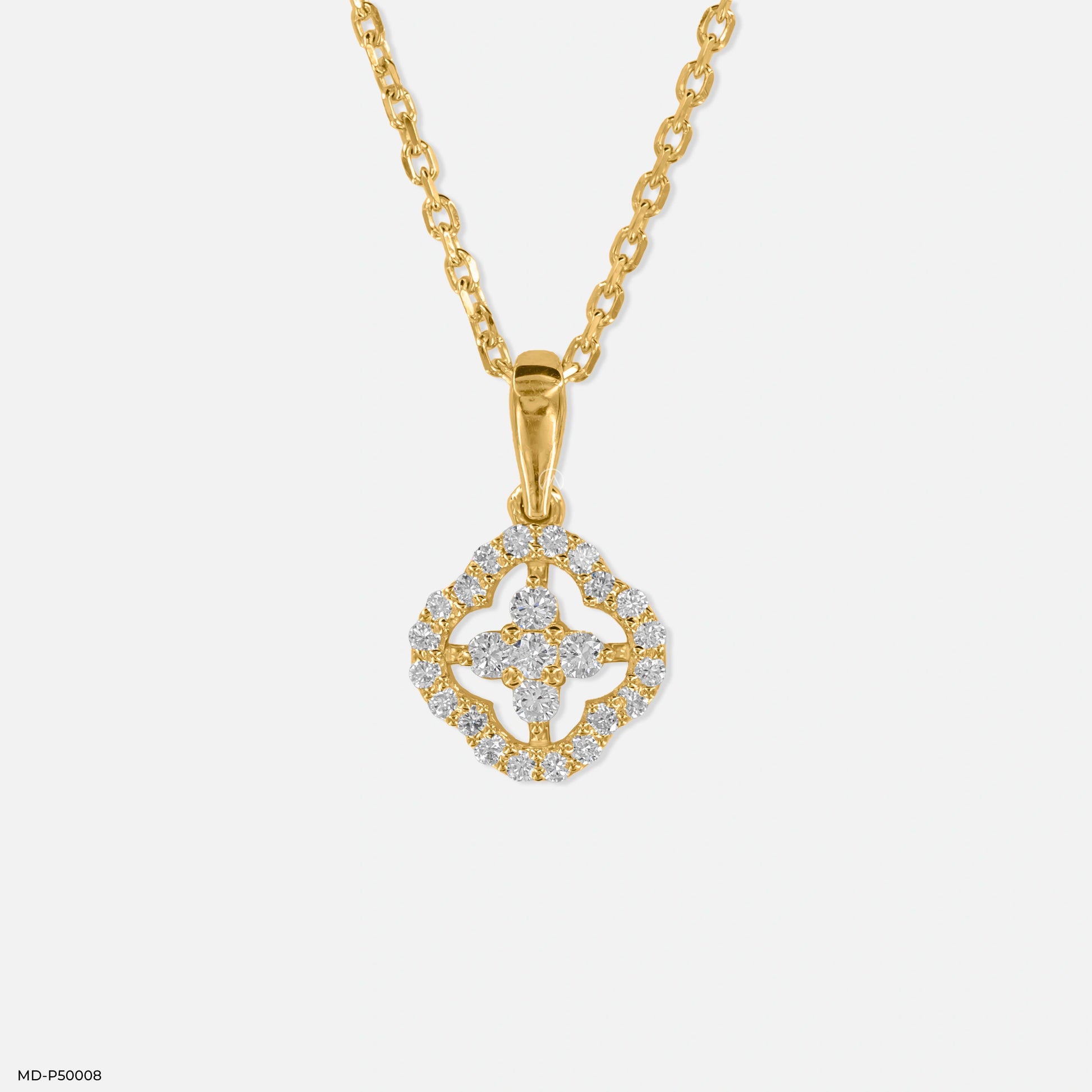 Edge of Elegance Lab Diamond Pendant