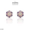 Harita Emerald Halo Diamond Earrings