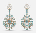 Ocean Blue Drop Diamond Earrings