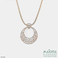 Lace-Design Diamond Pendant