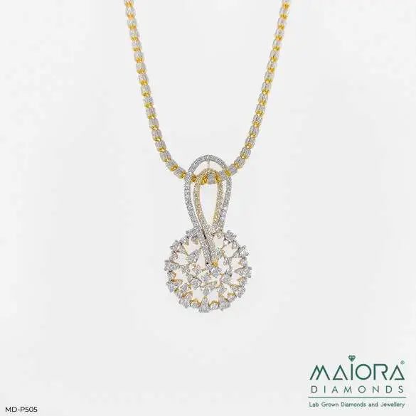 Interwoven Diamond Pendant