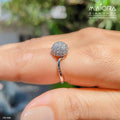 Dome Cluster Diamond Rings
