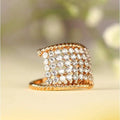 The Diamond Lattice Cuff Ring