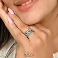 Floral Cluster Eternity Band
