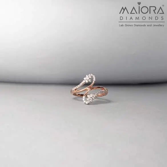 Entwined Diamond Wrap Rings