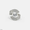 The Heart-Shaped Pave Ring