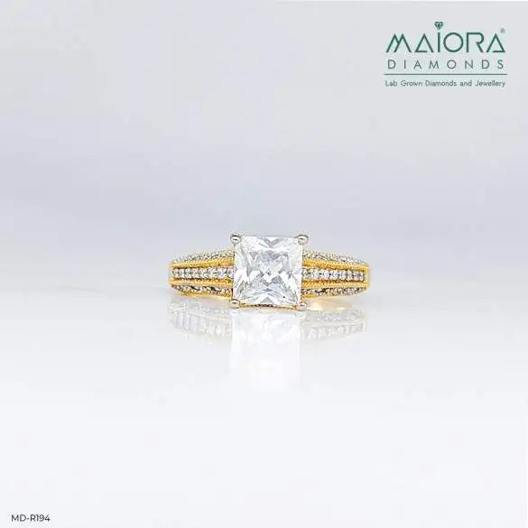 1 Carat Princess Cut Diamond Ring