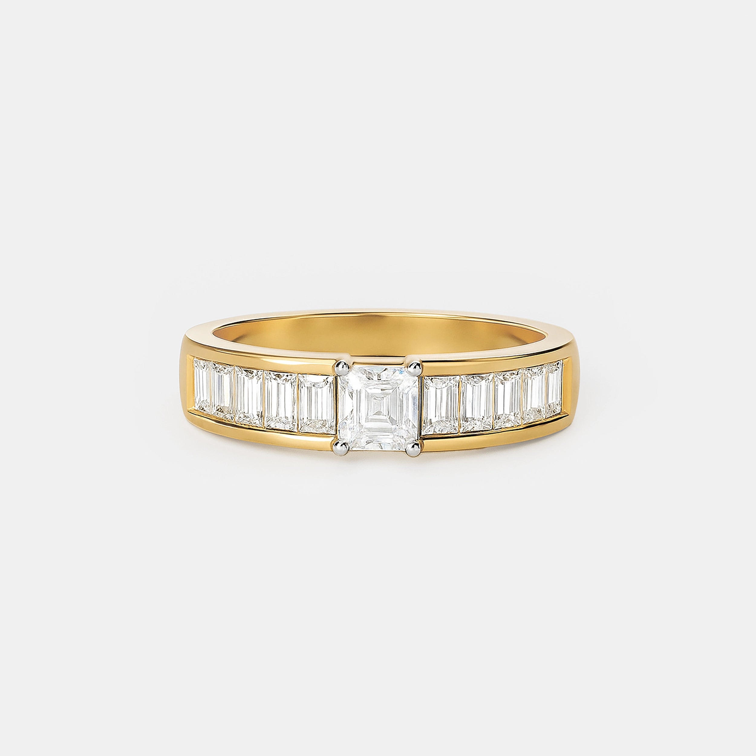 Emerald Cut Diamond Ring