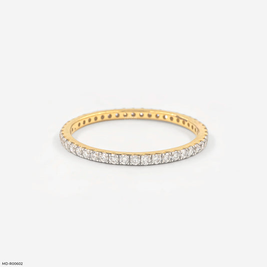 0.40 Carat Dual Tone Round Band Diamond Ring