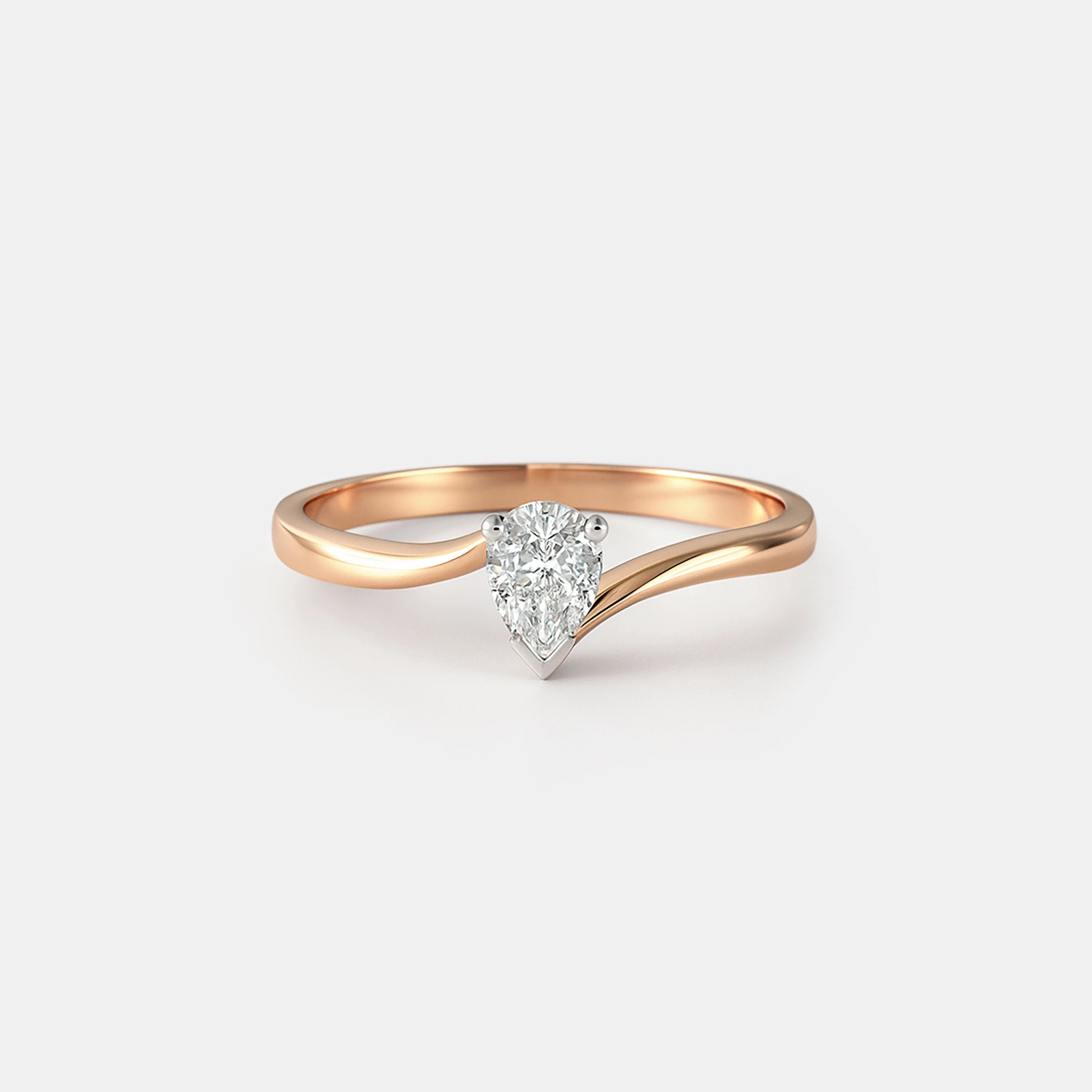 The Fluid Solitaire Ring