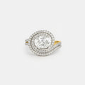 Swirling Solitaire Ring