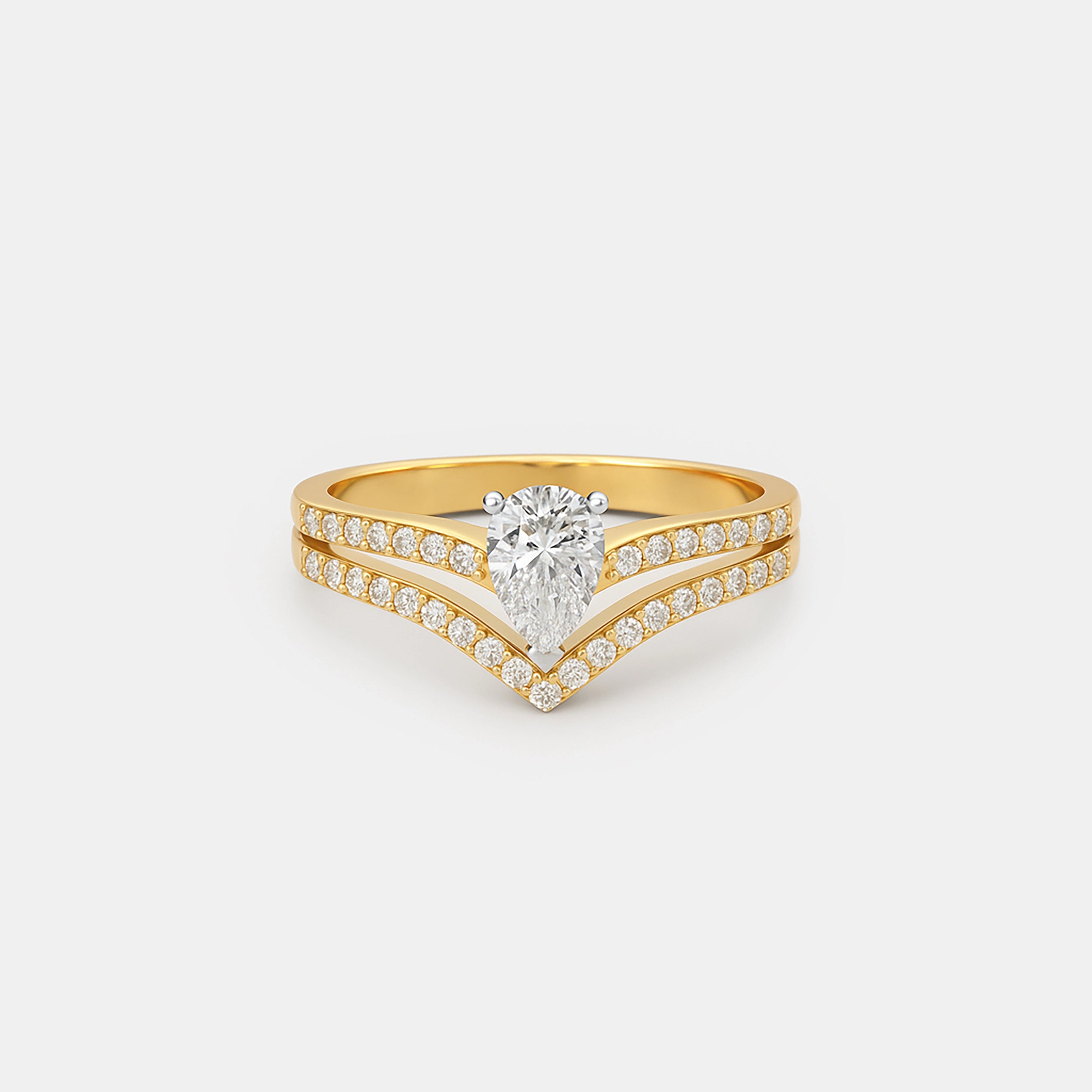 Pear Solitaire Vanki Diamond Ring
