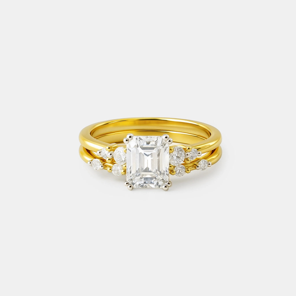 1.5 Carat Shining Duo Stackable Rings