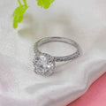 The Solitaire Pave Ring