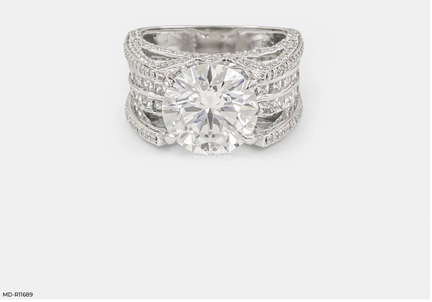 Velora Solitire Diamond Band Ring