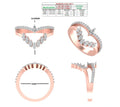 Lunar Modular Arc Vanki Diamond Ring