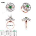 Clusters Ruby Floral Diamond Cocktail Ring