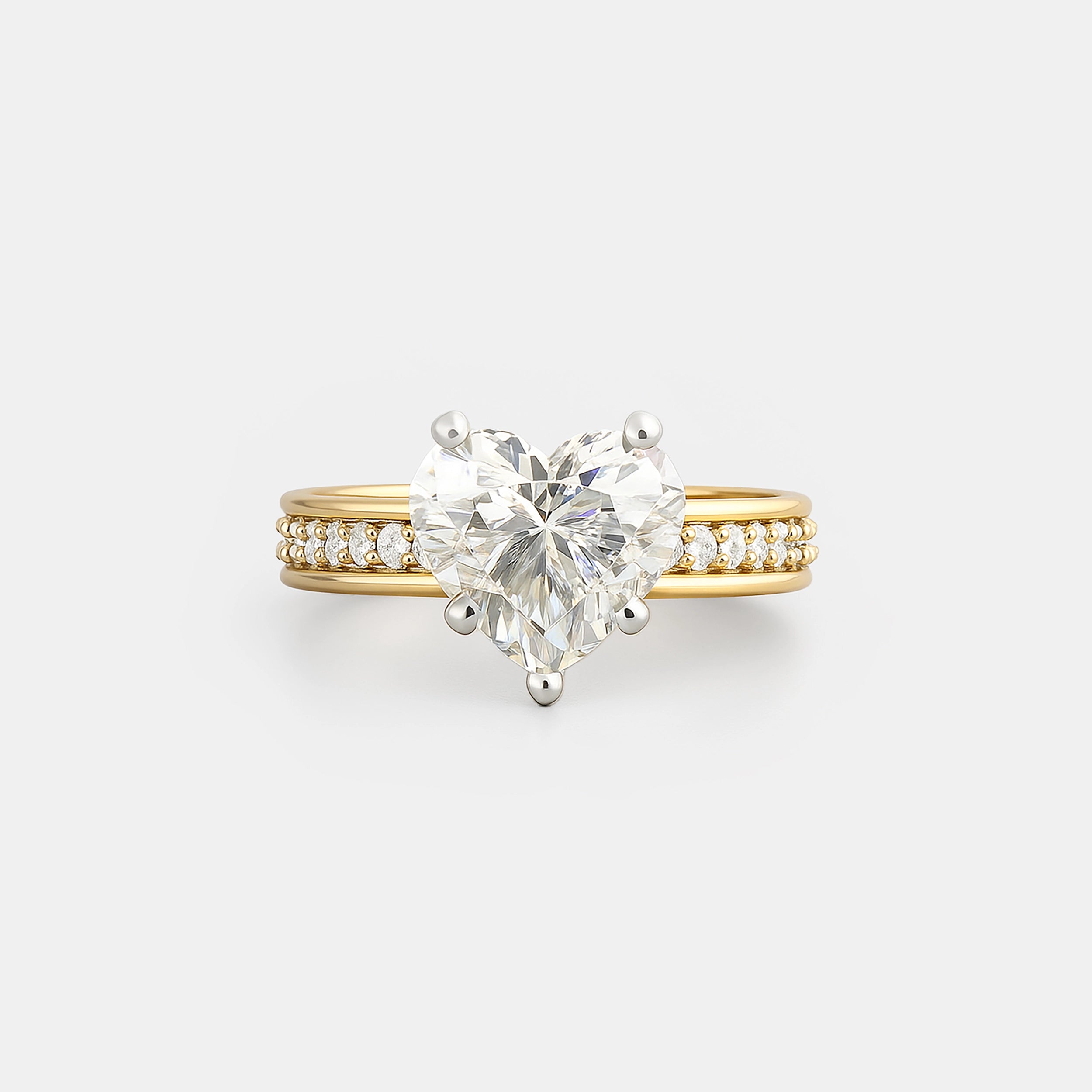 Heart-Shaped Diamond Solitaire Ring