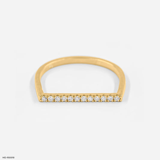 Dazzle Line Lab Diamond Ring