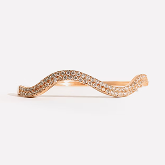 Rose Gold Diamond Bangle